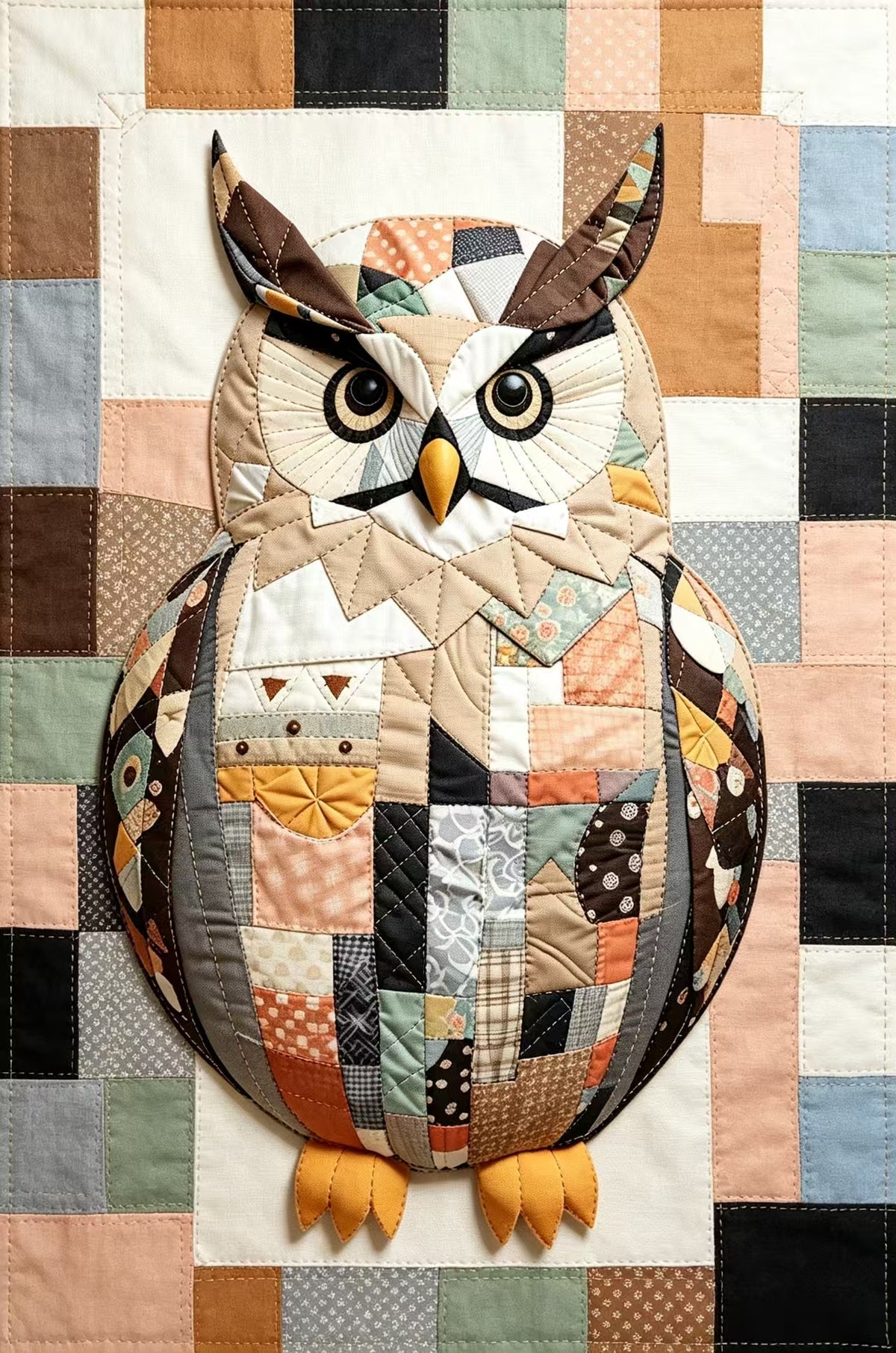 Owl Patchwork: Complete Tutorial Book Set | DIY Quilt Pattern Guide