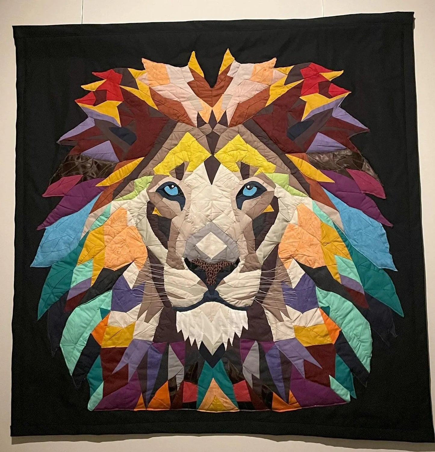 lion quilt pattern ,patchwork lion pattern ,quilt pattern pdf , quilt animal pattern ,lion quilt block , quilt sewing pattern pdf