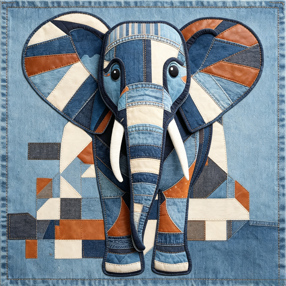 Elephant Patchwork: Complete Tutorial Book Set | DIY Quilt Pattern Guide