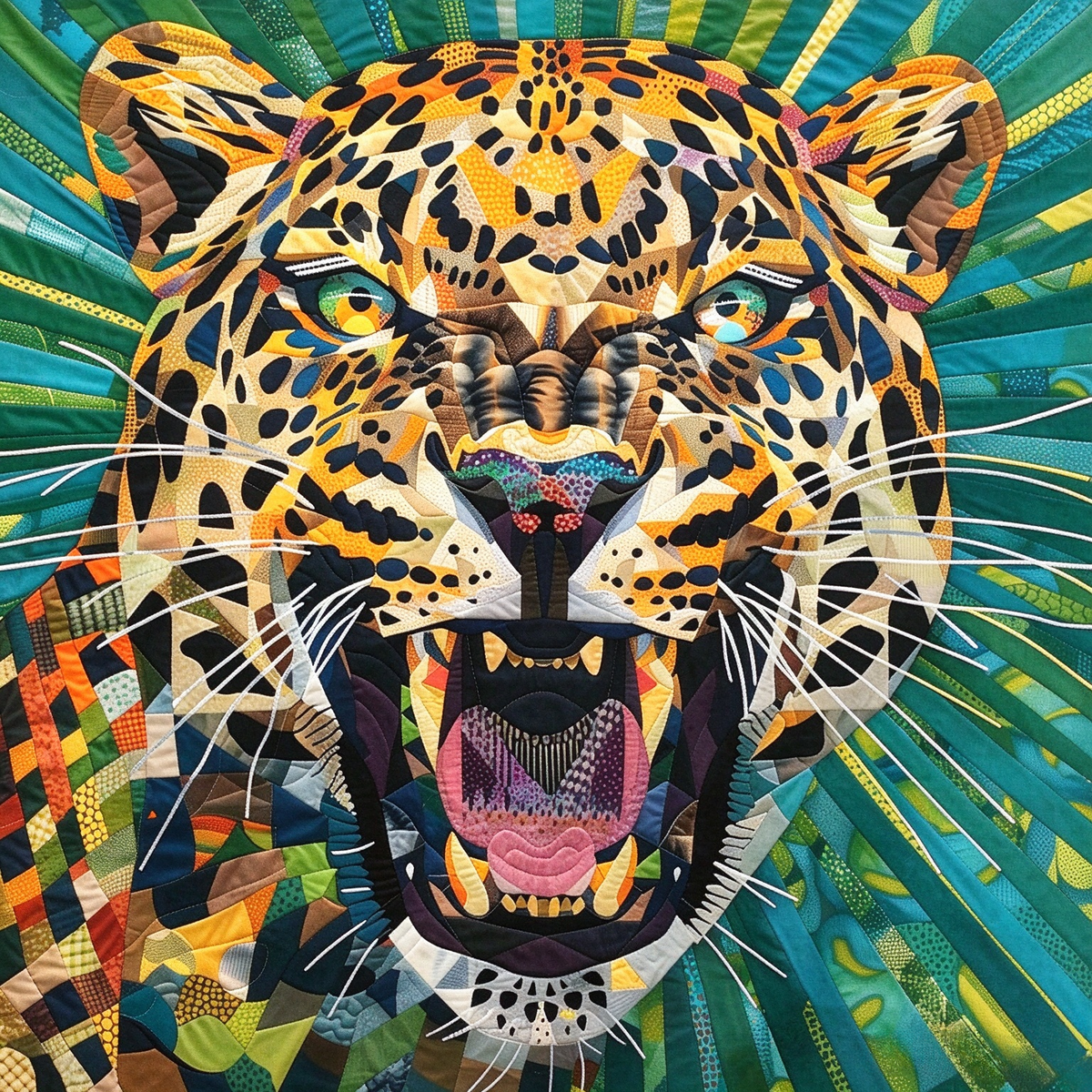 Roaring Leopard Patchwork: Complete Tutorial Book Set | DIY Quilt Pattern Guide