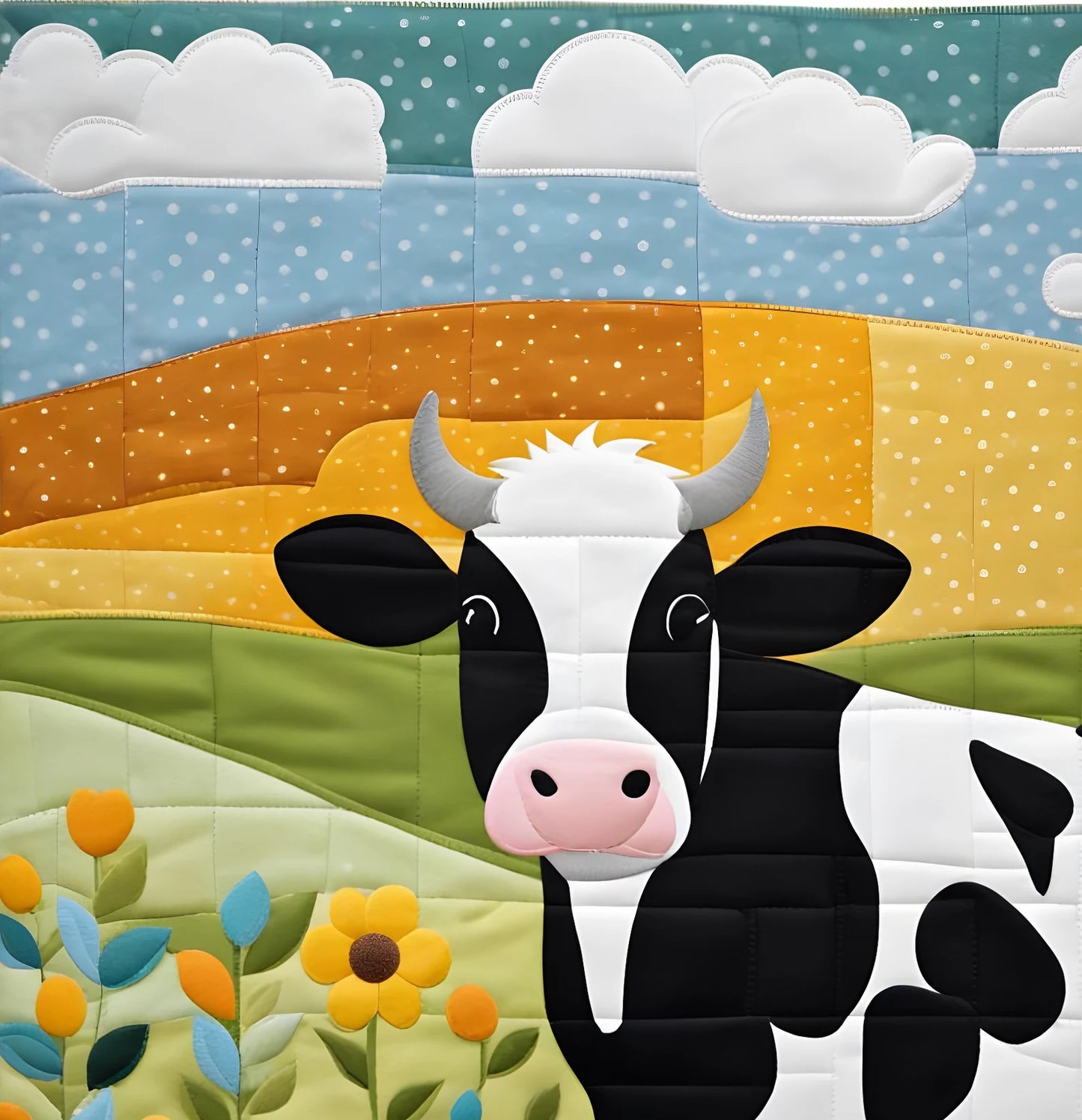 Cow quilt pattern ,PDF Quilt Pattern ,cow patchwork pattern ,PDF patchwork pattern ,Quilt pattern PDF ,cow quilt block , quilt cow download