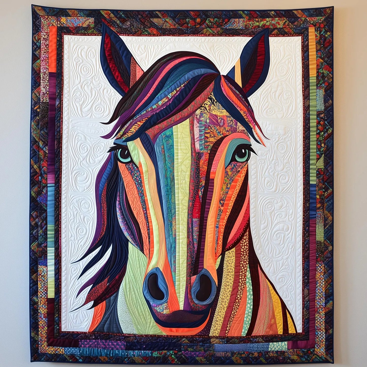 Horse patchwork pattern, horse quilt pattern, horse sewing pattern, animal quilt, animal patchwork, horse pattern , horse pattern kit , PDF